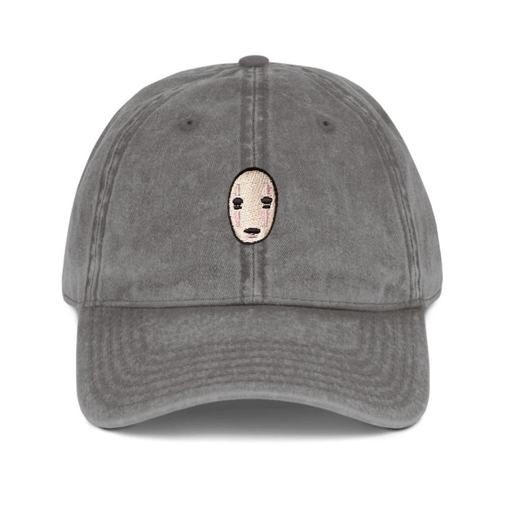 No Face Embroidered Cap