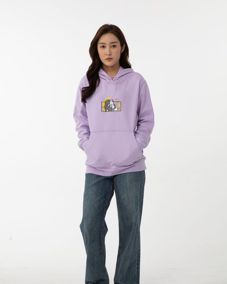 Moon Cats Embroidered Sweatshirt/Hoodie
