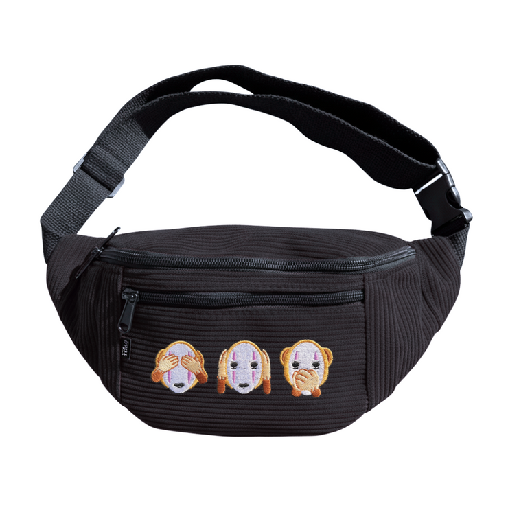 3 Faceless Monkeys Bum Bag