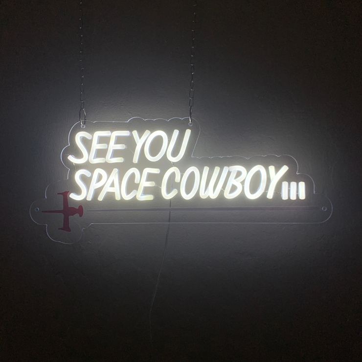 Space Cowboy Neon Sign