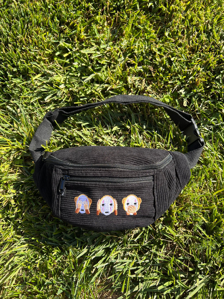 3 Faceless Monkeys Bum Bag