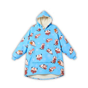 Flying Bison Hoodie Blanket