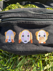 3 Faceless Monkeys Bum Bag