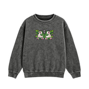 Matchalax Vintage Embroidered Sweatshirt/Hoodie