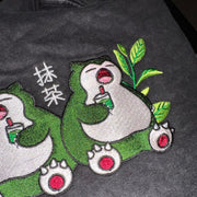 Matchalax Vintage Embroidered Sweatshirt/Hoodie
