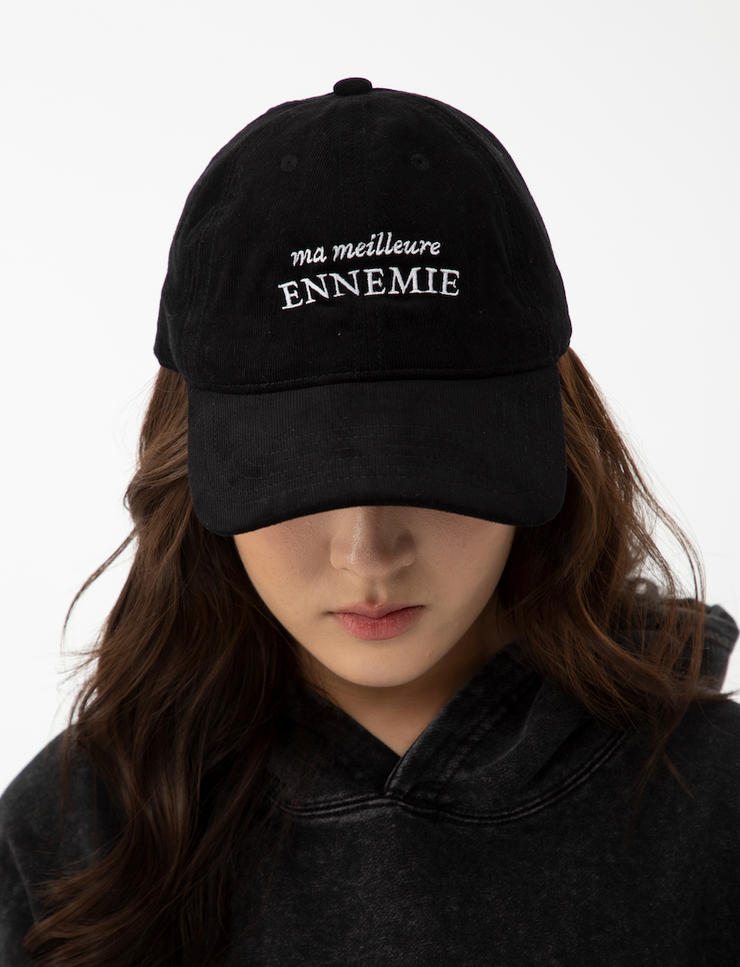 Ma Meilleure Ennemie Corduroy Embroidered Cap