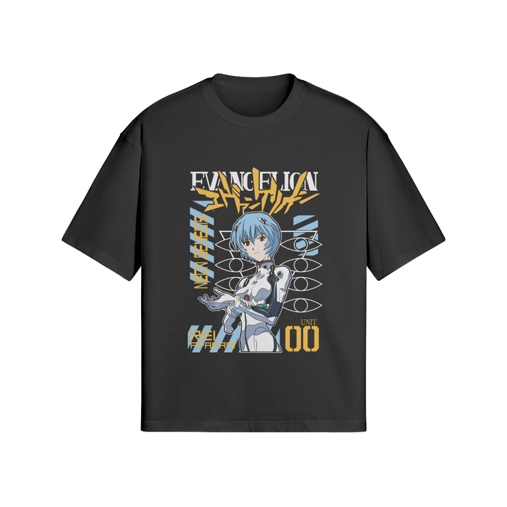 Gilgamesh Black / S Evangelion Rei Boxy Oversized Tee