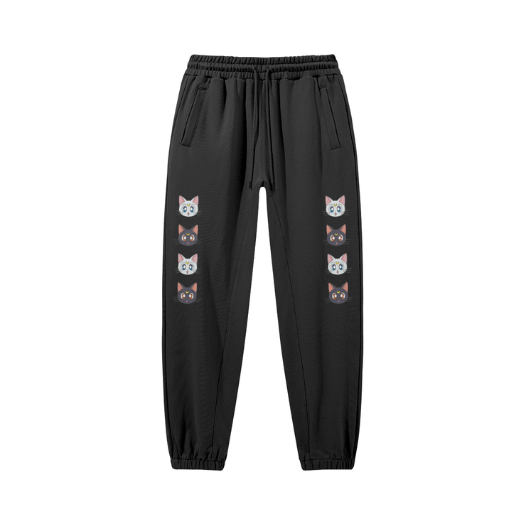 PODpartner Black / S Moon Cat Sweatpants