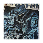 Toka Home Decor Black Swordsman Jump Woven Blanket