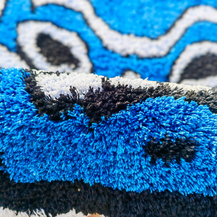 Blue Spirit Tufted Rug