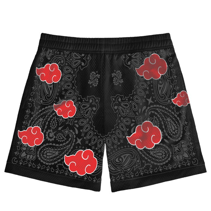 Gilgamesh Cloud Paisley Mesh Shorts