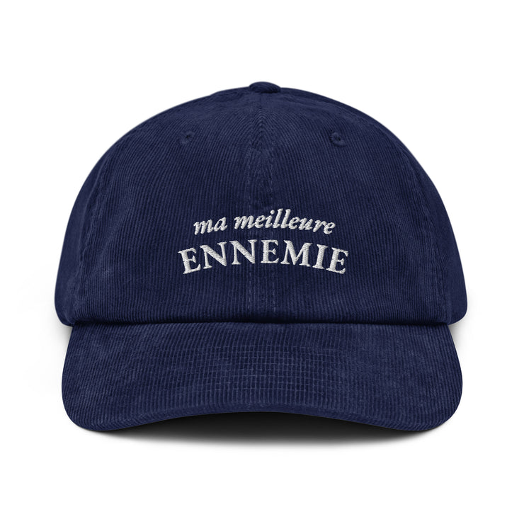 Ma Meilleure Ennemie Corduroy Embroidered Cap