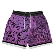 Gilgamesh Cursed Paisley Mesh Shorts