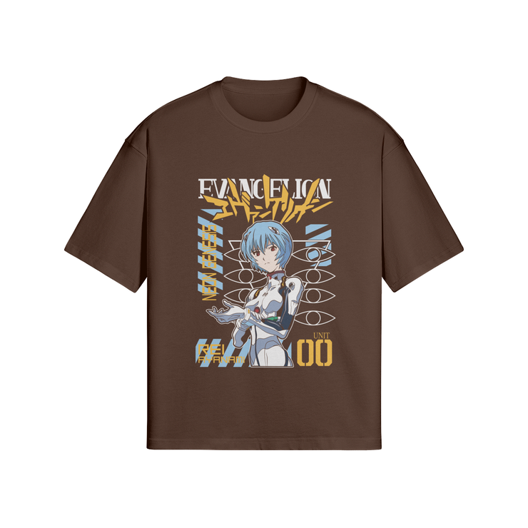 Gilgamesh Dark Brown / S Evangelion Rei Boxy Oversized Tee