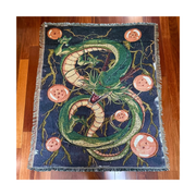 Toka Home Decor Dragon Jump Woven Blanket