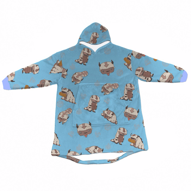 Gilgamesh Hoodie Blanket Flying Bison Sherpa-Lined Hoodie Blanket