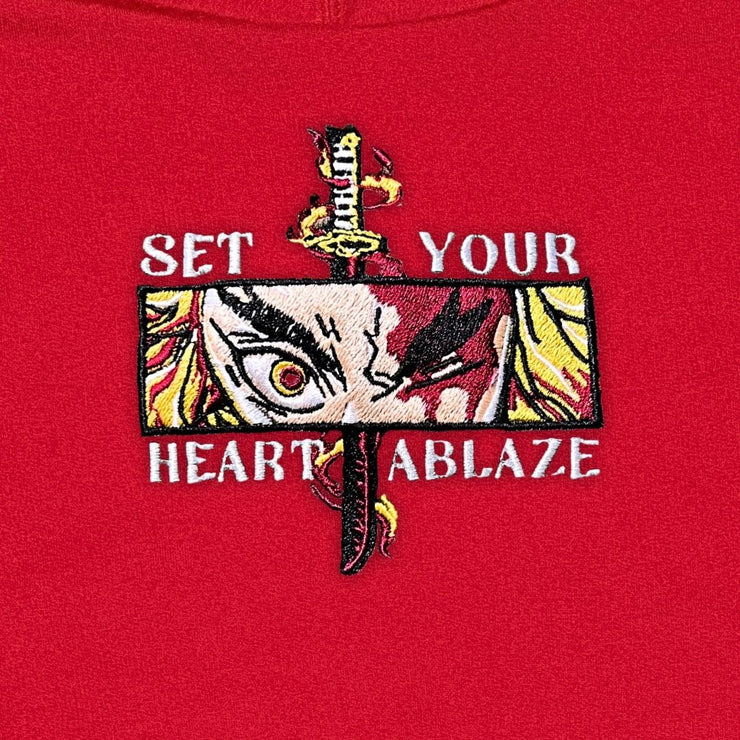 Gilgamesh hoodies Heart Ablaze Embroidered Hoodie