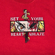 Gilgamesh sweatshirts Heart Ablaze Embroidered Sweatshirt