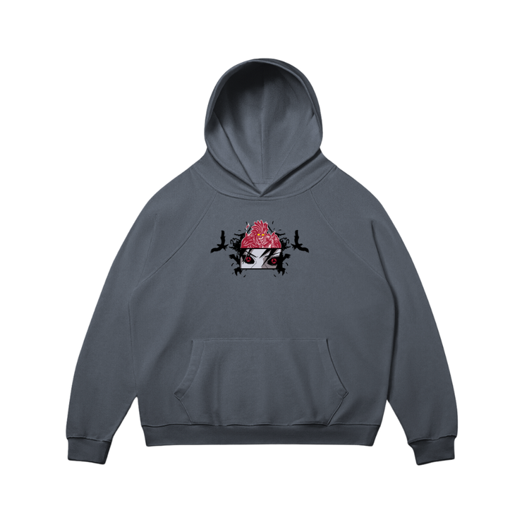 Toka™️ Hoodie / Charcoal Gray / S Mangekyo Darkness Embroidered Sweatshirt/Hoodie