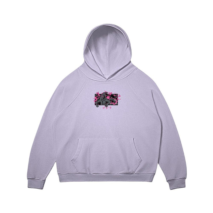 Toka™️ Hoodie / Lavender / S Godzilla Embroidered Sweatshirt/Hoodie