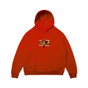 Toka Hoodie / Red / S Heart Ablaze Embroidered Sweatshirt/Hoodie