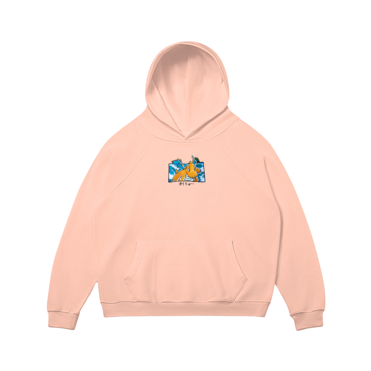 Toka Hoodie / Soft Peach / S Dragon Knight Embroidered Sweatshirt/Hoodie