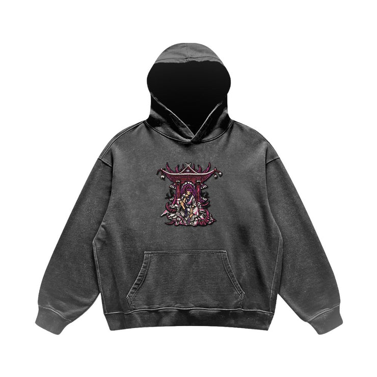 Toka Hoodie / Vintage Black / S Cursed Shrine Vintage Embroidered Sweatshirt/Hoodie