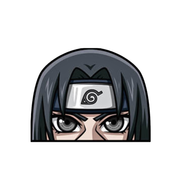 Gilgamesh Itachi Peeker Motion Sticker