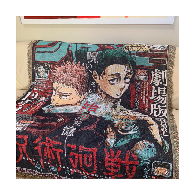 Toka Home Decor Kaisen Jump Woven Blanket