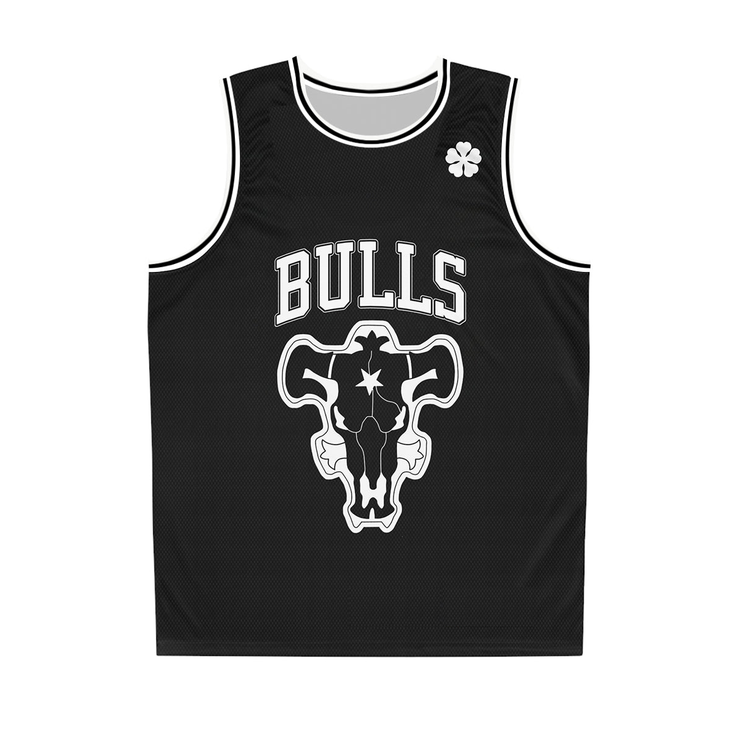 Black Bulls Basketball Jersey