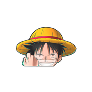 Gilgamesh Luffy Motion Sticker