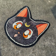 Moon Cat Tufted Rug