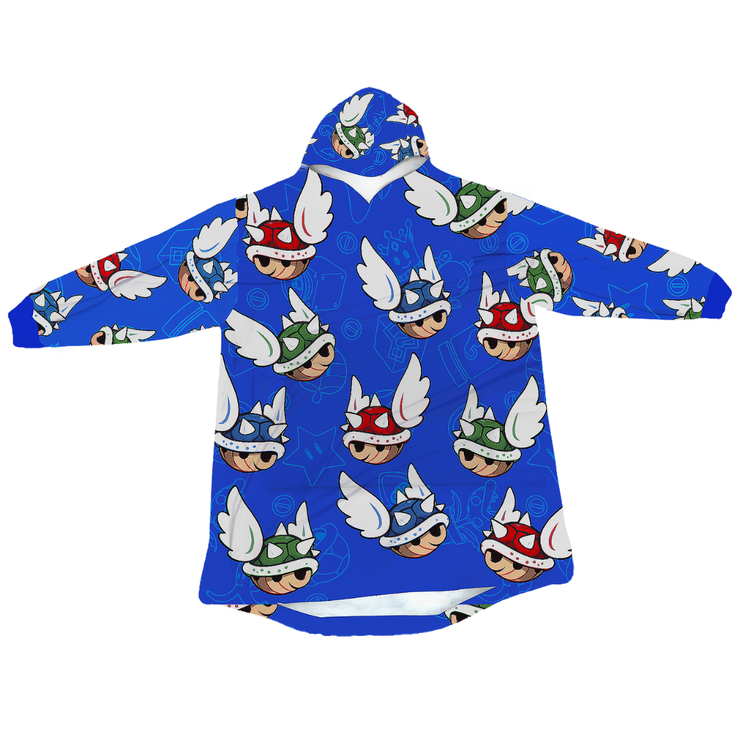 Toka Hoodie Blanket Racing Shell Sherpa-Lined Hoodie Blanket