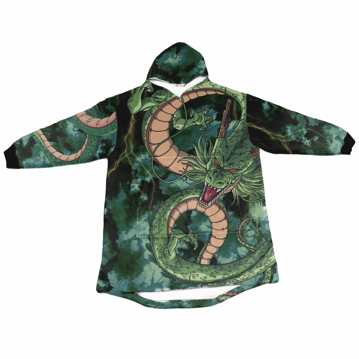 Gilgamesh Hoodie Blanket Shenron Sherpa-Lined Hoodie Blanket