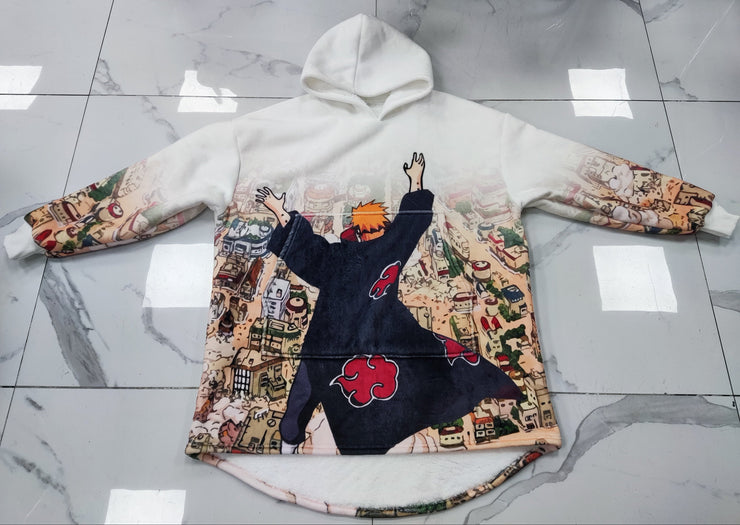 Toka Hoodie Blanket Shinra Tensei Hoodie Blanket