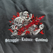Toka Skull Knight Embroidered Sweatshirt/Hoodie