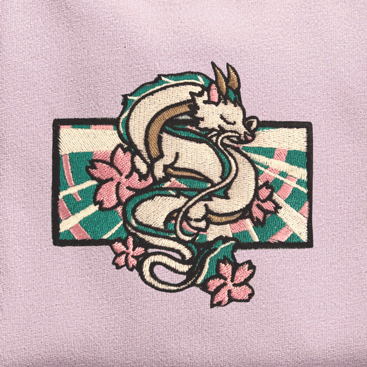 Apliiq sweatshirts Spirit Dragon Embroidered Sweatshirt