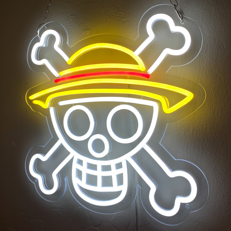 Gilgamesh Straw Hat Neon Sign