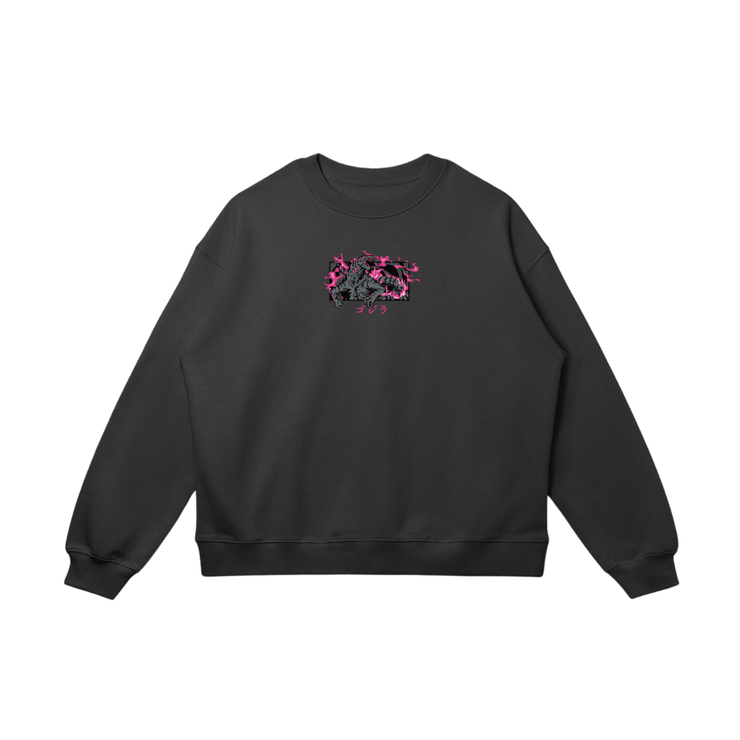 Toka™️ Sweatshirt / Black / S Godzilla Embroidered Sweatshirt/Hoodie