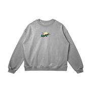 Toka Sweatshirt / Heather Gray / S Sleeping Embroidered Sweatshirt/Hoodie