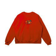 Toka Sweatshirt / Red / S Fire Red Embroidered Sweatshirt/Hoodie