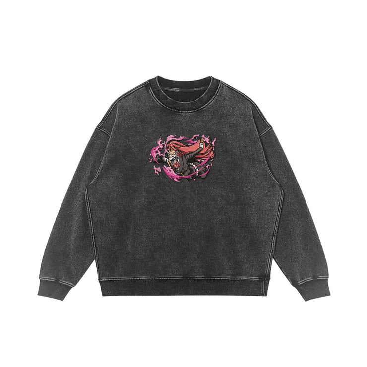 Toka Sweatshirt / Vintage Black / S Acrobatic Bliss Vintage Embroidered Sweatshirt/Hoodie