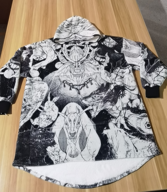 Gilgamesh Hoodie Blanket Ten Shadows Sherpa-Lined Hoodie Blanket