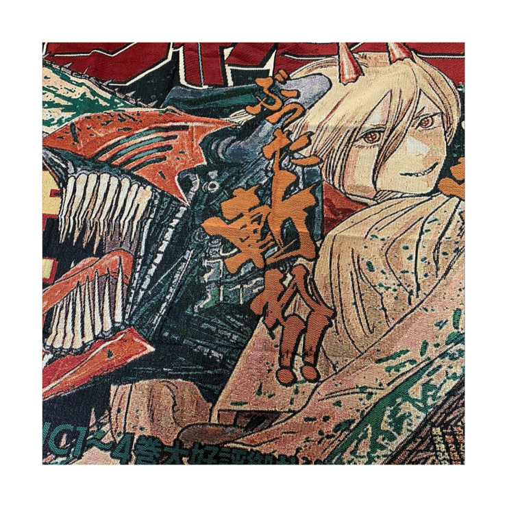 Toka Home Decor Chainsaw Jump Woven Blanket