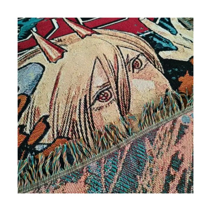 Toka Home Decor Chainsaw Jump Woven Blanket