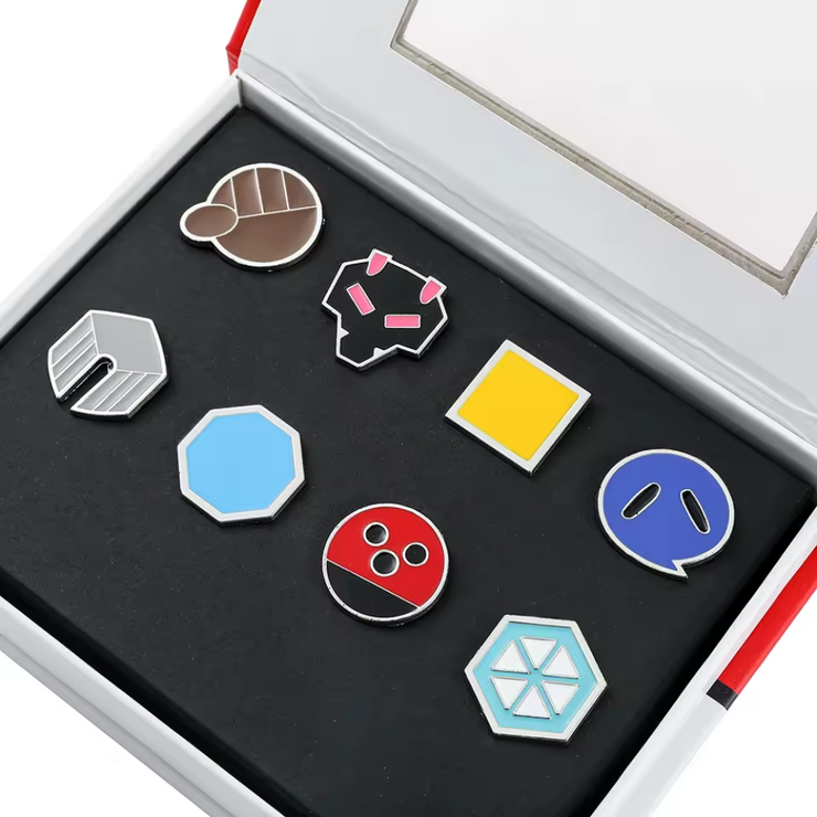 Toka Johto Gym Pin Set