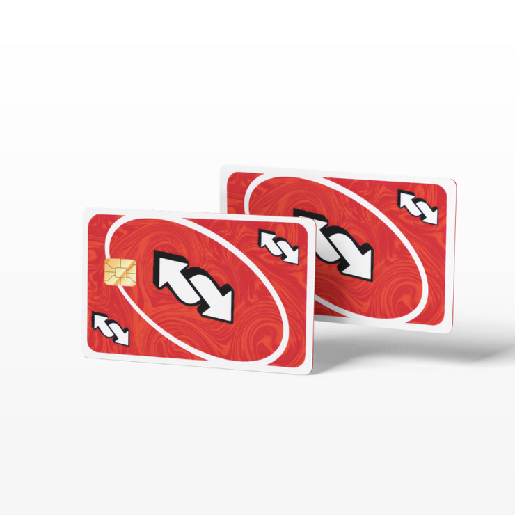 Card Emblems Uno Reverse Card Red Skin (Holographic)