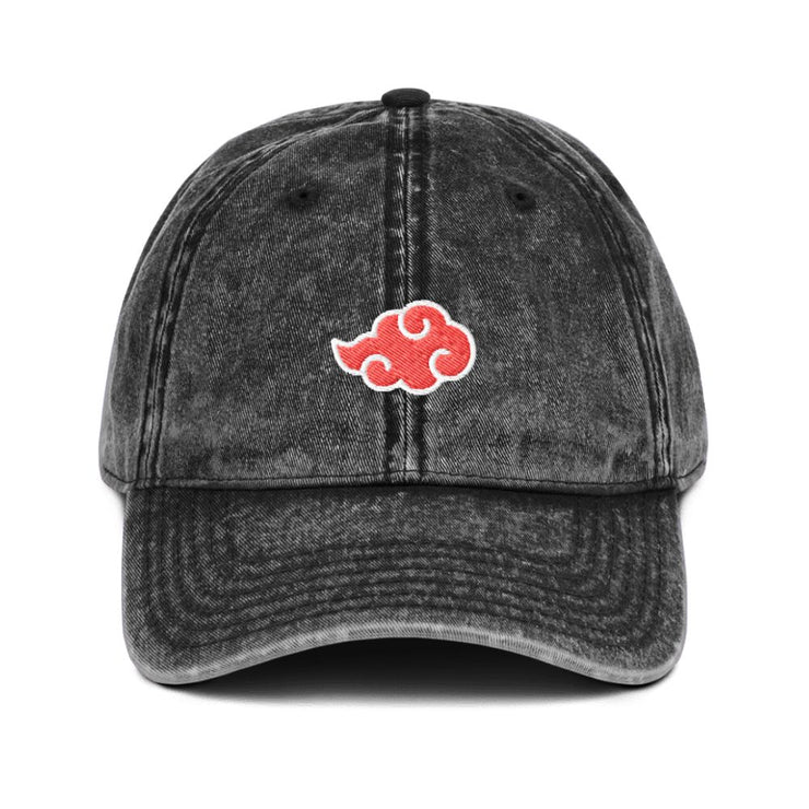 Toka Washed Black Cloud Embroidered Cap