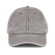 Toka Washed Gray Seoul Dad Hat