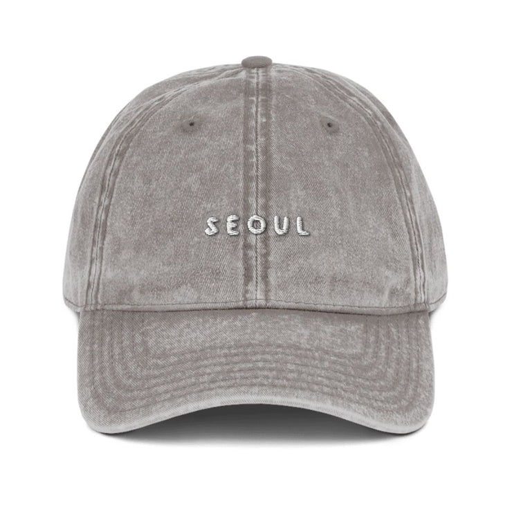 Toka Washed Gray Seoul Dad Hat